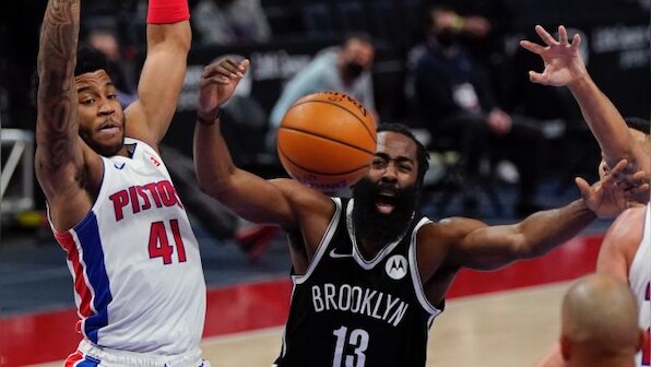 NBA: James Harden, Blake Griffin help Nets edge Pistons, Celtics beat Bucks