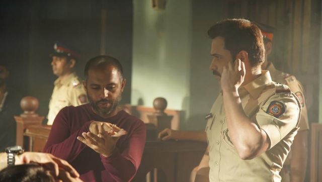 Hashmi shoots for Mumbai Saga. Twitter @emraanhashmifp