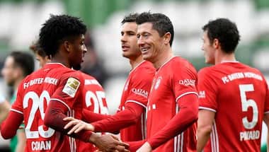 Bundesliga: Robert Lewandowski nets his 32nd league goal as Bayern Munich beat Werder Bremen; Wolfsburg thrash Schalke