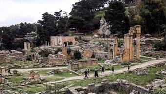 How the ancient city of Cyrene near Libya, a world heritage site in danger, faces threats of bulldozers and loot