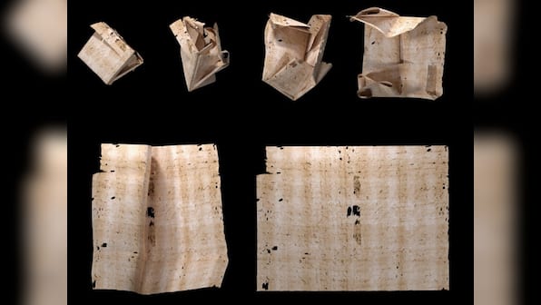 Four 300-year-old letters from the Brienne Collection is virtually unfolded, read