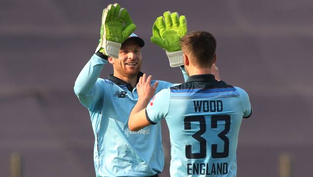Mark Wood was the pick of the English bowlers, finishing with figures of 3/34 from seven overs. Sportzpics