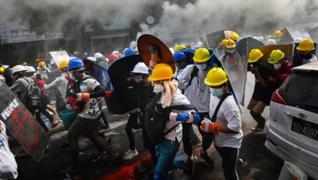 Myanmar sees fresh violence: Three protesters shot dead; shops and factories shutter amid call for general strike Myanmar sees fresh violence: Three protesters shot dead; shops and factories shutter amid call for general strike