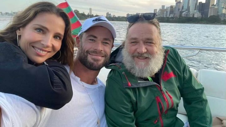 Russell Crowe joins Chris Hemsworth in Australia to film Thor: Love and Thunder