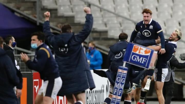 Wales win Six Nations rugby as Scotland upset 'disappointed' France