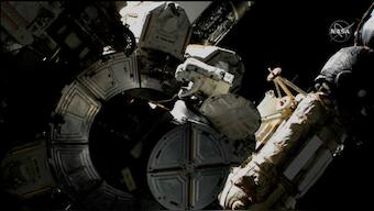 Astronauts take safety measures after exposure to toxic ammonia during spacewalk