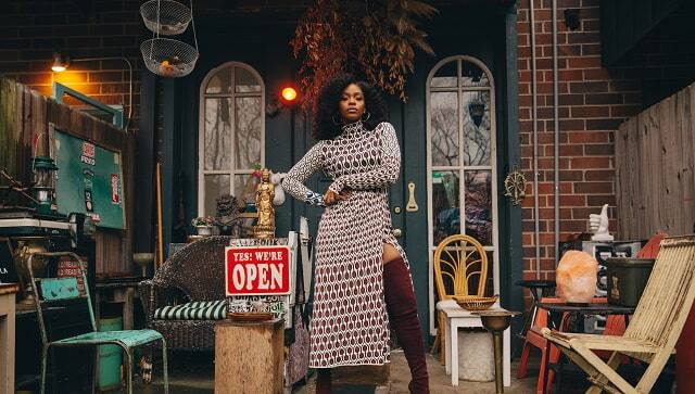 Teyonah Parris in Atlanta on Feb. 15, 2021. The actress was thrilled to join the Marvel series as the agent Monica Rambeau in WandaVision, after memorable roles in “Chi-Raq” and “Mad Men.” But early on, she was just as confused as the rest of us. (Diwang Valdez/The New York Times) 