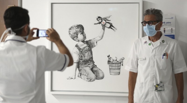 Game Changer: Banksy painting raises $23 million for UK health charities Game Changer: Banksy painting raises $23 million for UK health charities