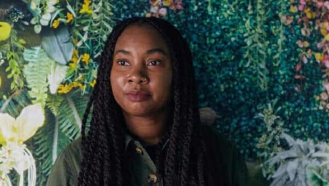 Renay Richardson, who started Broccoli Productions, at home in London, March 10, 2021. The BBC has long dominated audio production in Britain, but new podcast companies are taking inspiration from America and finding investors to shake up the industry. (Suzie Howell/The New York Times) 