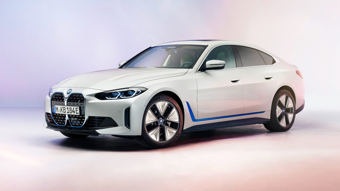 BMW i4 electric four-door coupe showcased in production form BMW i4 electric four-door coupe showcased in production form