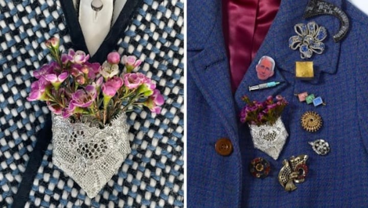 More than ornate baubles, brooches make a comeback with statement pieces, men's red carpet fashion
