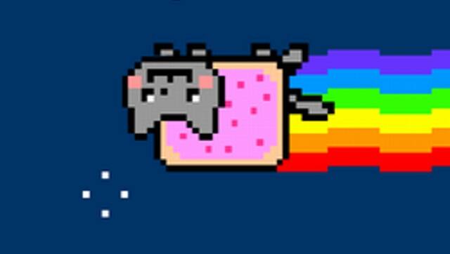 Nyan cat screenshot.