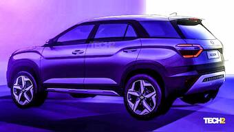 Hyundai Alcazar three-row SUV previewed in design sketches, unveil in April