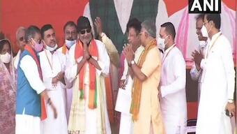 Bengal polls 2021: Mithun Chakraborty joins BJP ahead of Modi's rally at Kolkata's Brigade Ground