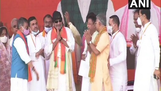 Bengal polls 2021: Mithun Chakraborty joins BJP ahead of Modi's rally at Kolkata's Brigade Ground Bengal polls 2021: Mithun Chakraborty joins BJP ahead of Modi's rally at Kolkata's Brigade Ground