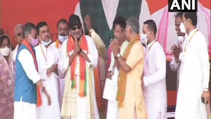 Bengal polls 2021: Mithun Chakraborty joins BJP ahead of Modi's rally at Kolkata's Brigade Ground