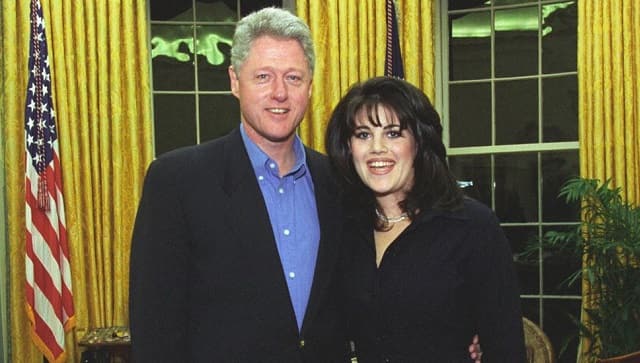 Monica Lewinsky with President Clinton in February 1997 | Source: BBC