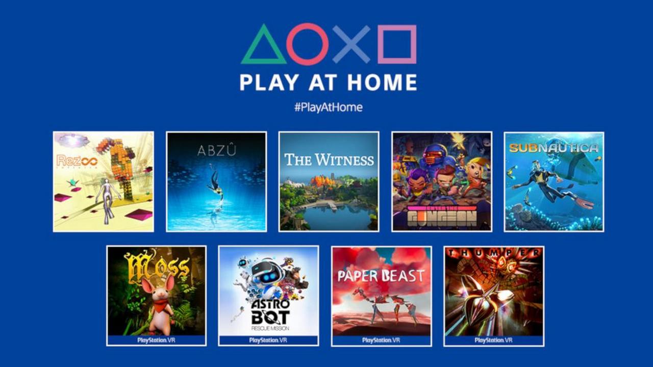 Sony Play at Home: Enter the Gungeon, Rez Infinite, Subnautica and more PS4, PS5 games available for free Sony Play at Home: Enter the Gungeon, Rez Infinite, Subnautica and more PS4, PS5 games available for free