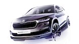 Skoda Kodiaq facelift previewed in design sketches, world premiere slated for 13 April