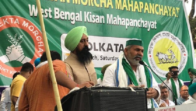 Rakesh Tikait asks Bengal farmers to not vote for BJP, repeats TMC clarion call 'Khela Hobe' in Nandigram Rakesh Tikait asks Bengal farmers to not vote for BJP, repeats TMC clarion call 'Khela Hobe' in Nandigram