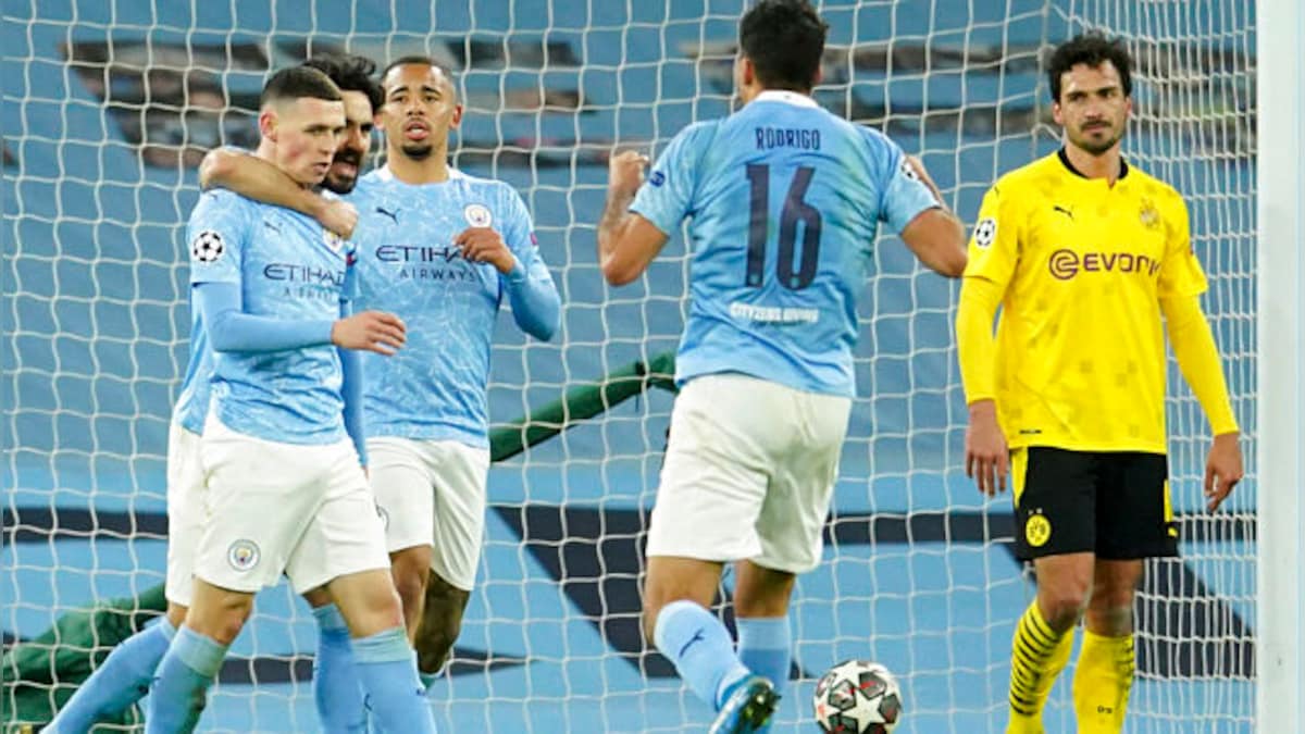 Champions League: Phil Foden's last-minute goal helps Manchester City beat Borussia Dortmund