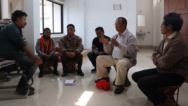 Akhu with the Tarao Cultural Committee
