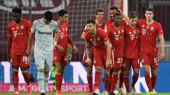 Bundesliga: Bayern Munich on verge of ninth straight title as they beat Bayer Leverkusen to take 10-point lead