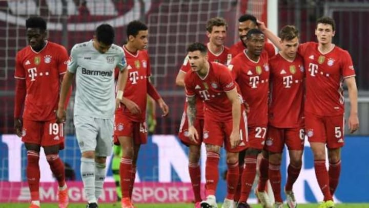Bundesliga: Bayern Munich on verge of ninth straight title as they beat Bayer Leverkusen to take 10-point lead