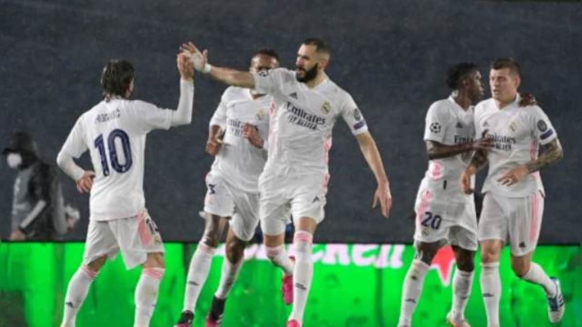 Champions League: Karim Benzema's volley earns Real Madrid 1-1 draw to leave semi-final tie against Chelsea in balance