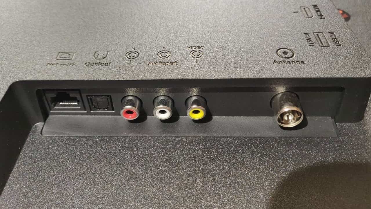 Redmi Smart TV X55's bottom ports. Image: Ameya Dalvi