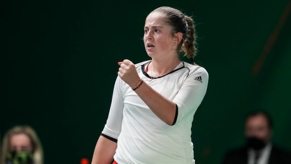 Latvia's Jelena Ostapenko beats Anett Kontaveit in straight sets to win Eastbourne International