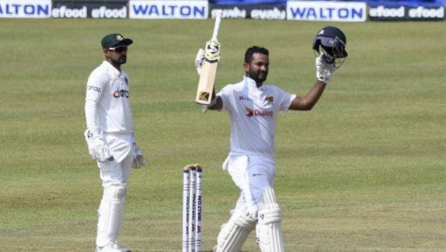 Dimuth Karunaratne was watchful in the first hour, settling in before cutting loose once the ball got older. On 28, he was dropped at first slip and that proved to be costly. AFP