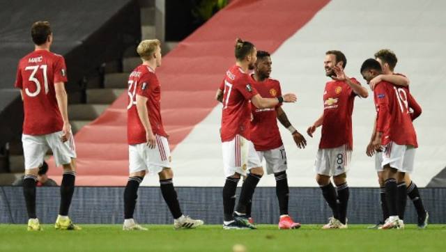 Europa League: Manchester United cruise past Granada to set up AS Roma semi-final; Arsenal thump Slavia Prague Europa League: Manchester United cruise past Granada to set up AS Roma semi-final; Arsenal thump Slavia Prague