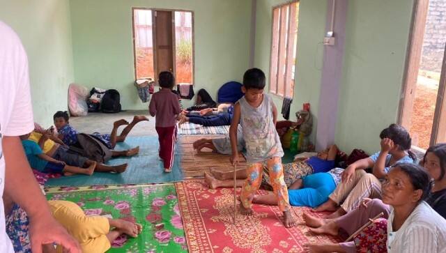 Myanmar refugees at a shelter home in Moreh town of Manipur. Firstpost