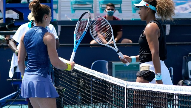 Miami Open: Maria Sakkari ends Naomi Osaka's winning streak to reach semi-finals; Andreescu advances Miami Open: Maria Sakkari ends Naomi Osaka's winning streak to reach semi-finals; Andreescu advances