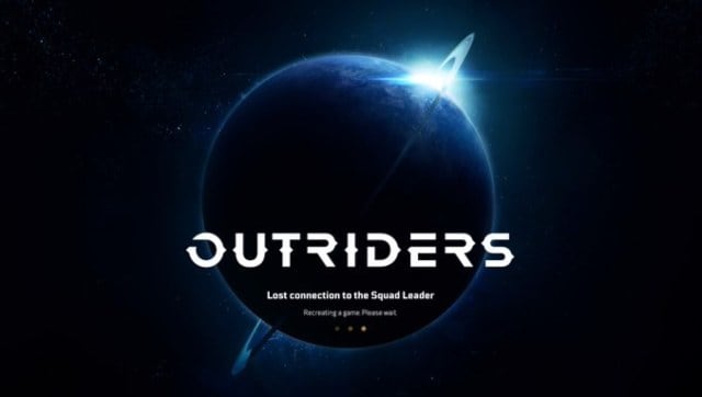 This title card has plagued me for much of the last two weeks. Screen grab from Outriders