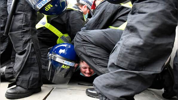 'Kill the Bill' protests: 107 arrested as demonstrators clash with police at central London rally