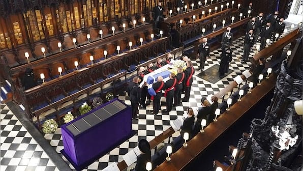 Prince Philip's funeral: Queen Elizabeth II lays to rest her 'strength and stay' in sombre ceremony