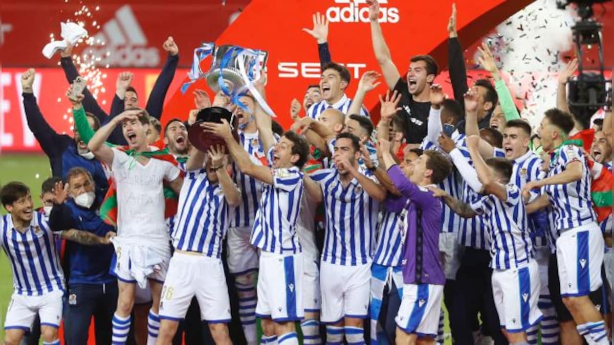 Copa del Rey: Real Sociedad beat Basque rivals Athletic Bilbao 1-0 for first title in 33 years