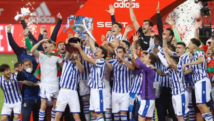 Copa del Rey: Real Sociedad beat Basque rivals Athletic Bilbao 1-0 for first title in 33 years
