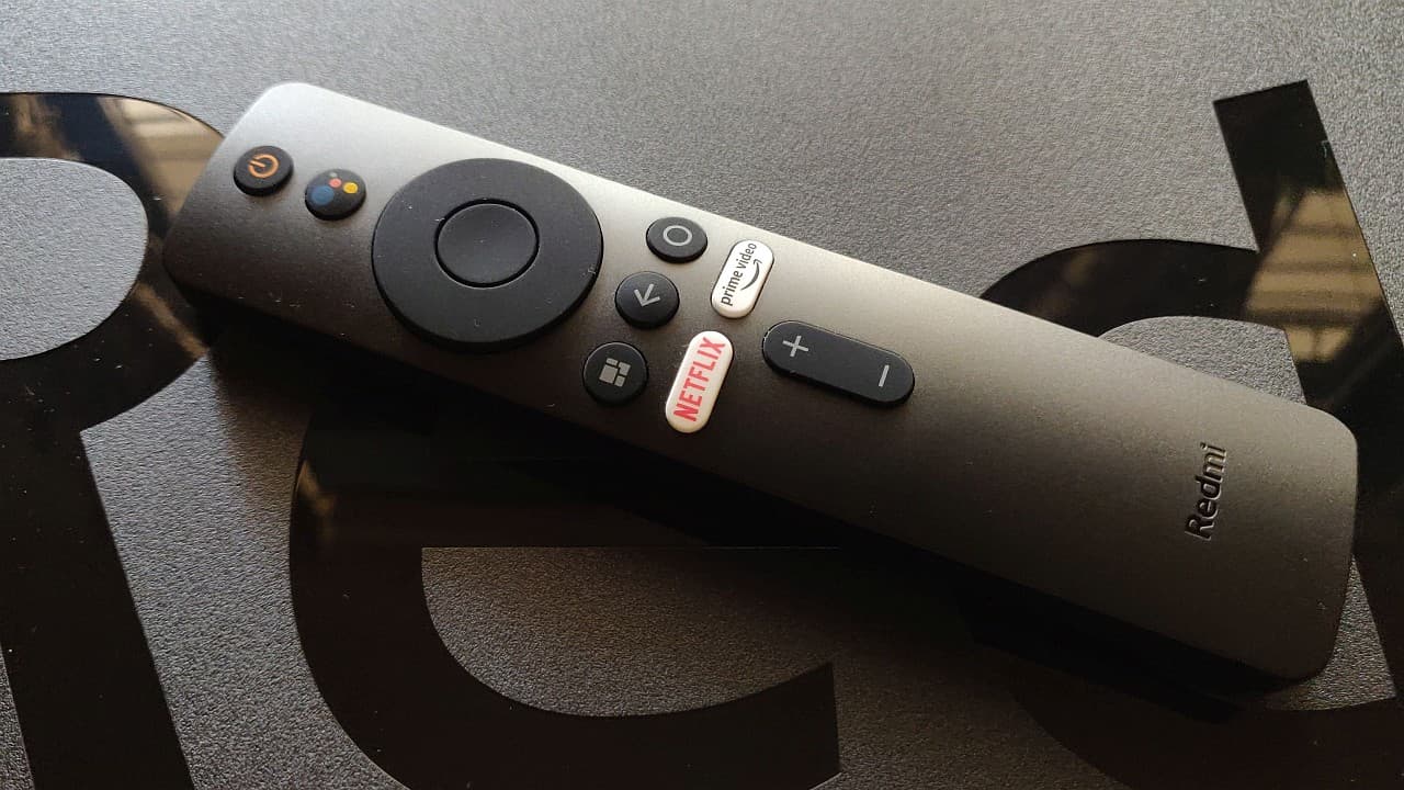 Redmi Smart TV X55's remote. Image: Ameya Dalvi