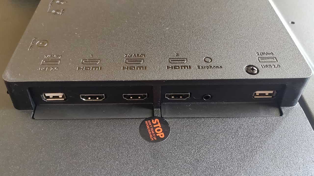 Redmi Smart TV X55's side ports. Image: Ameya Dalvi