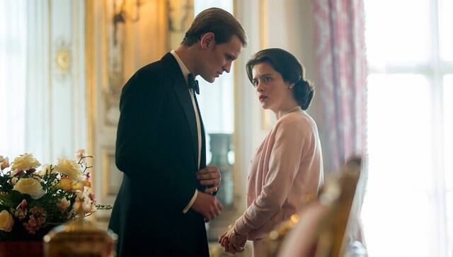 In the first two seasons of “The Crown,” Matt Smith (with Claire Foy) played Philip as a man chafing at his royal constraints. Credit: Robert Viglasky/Netflix, via Associated Press