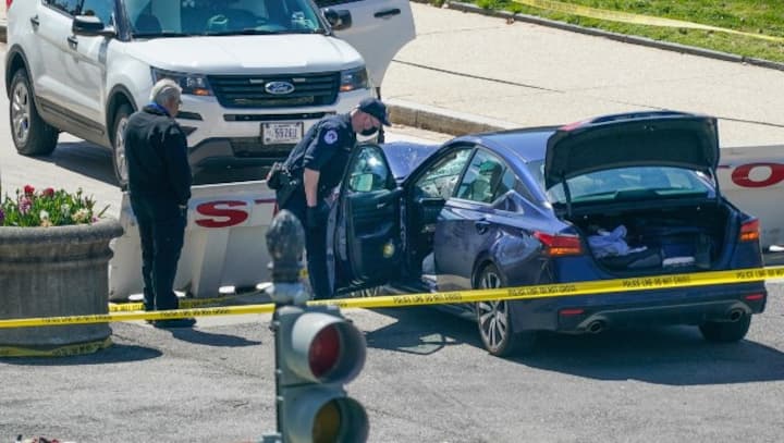 US Capitol attack: One police officer killed after man rams car into him; Biden says he is 'heartbroken'