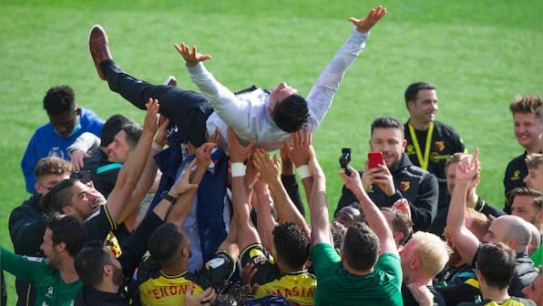 EFL Championship: Watford beat Millwall to become second club after Norwich to earn promotion to Premier League
