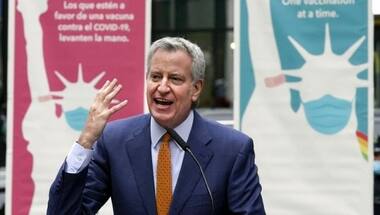 NYC Mayor Bill de Blasio expects COVID-19 restrictions lifted, city to reopen by 1 July