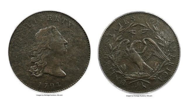 Download No stars, flowing hair: Prototype of first US silver dollar coins to go up for auction on Friday ...