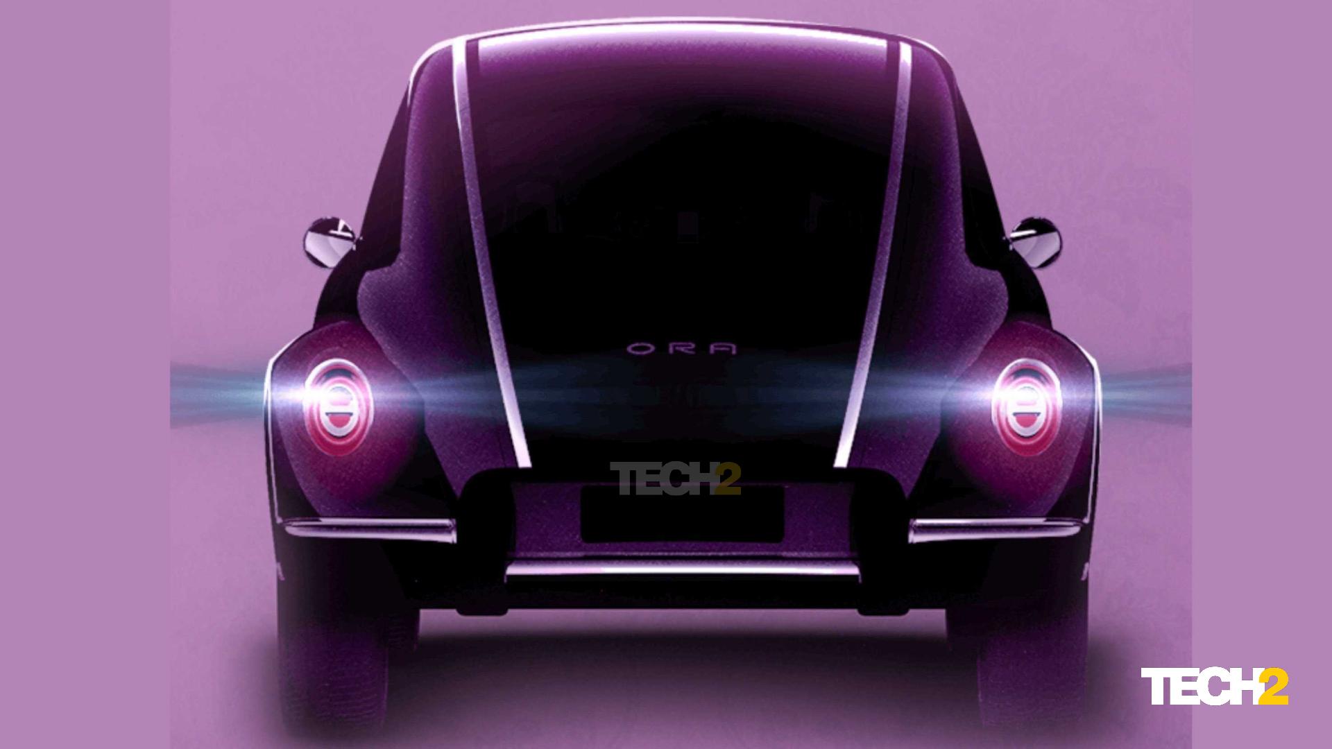 Curved tail section, protruding bumpers and oval tail-lights are signature Beetle cues. Image: ORA