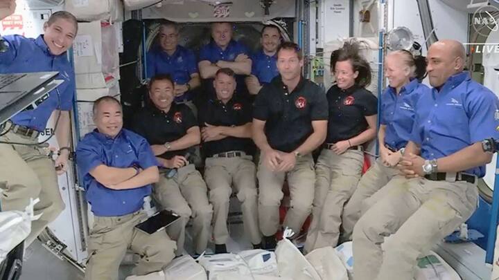 Eleven astronauts and cosmonauts crammed into ISS, the biggest 'crowd' in over a decade Eleven astronauts and cosmonauts crammed into ISS, the biggest 'crowd' in over a decade