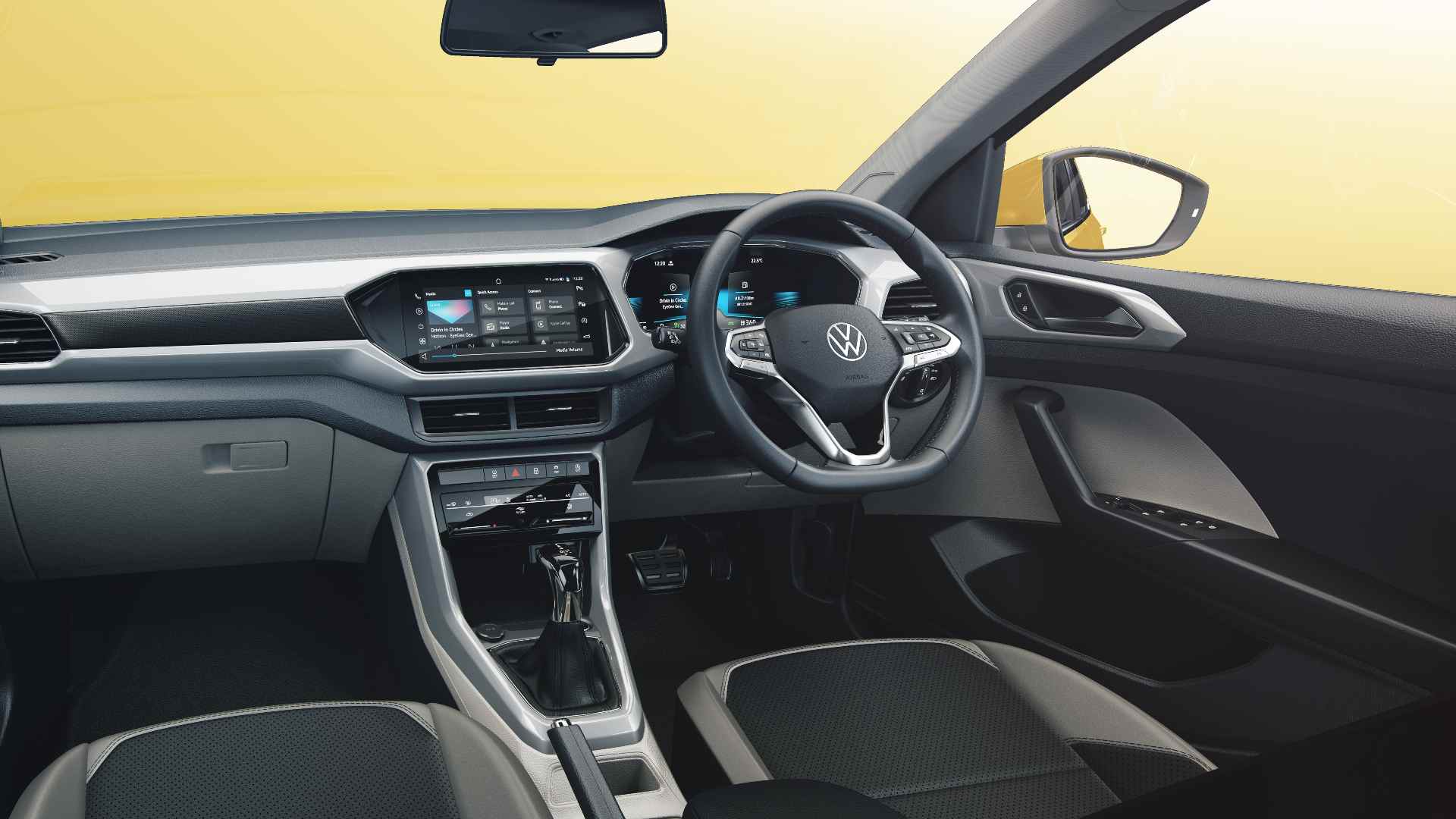 Volkswagen Taigun interior renders revealed, features a digital instruments display Volkswagen Taigun interior renders revealed, features a digital instruments display